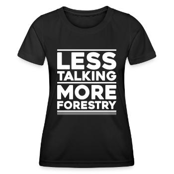 Forester Forestry Forester Forest Worker Forest - Women's Functional T-Shirt - black - Front - AI Model Female 172 light (172cm)