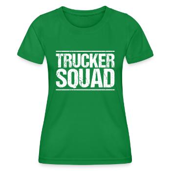 Truck driver Truck driver Professional driver Trucker - Women's Functional T-Shirt - kelly green - Front - AI Model Female 172 dark (172cm)
