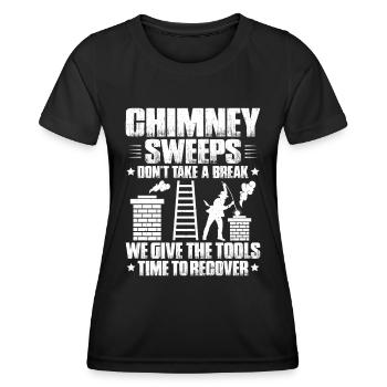Schornsteinfeger Kaminkehrer Ramoneur - T-shirt sport Femme - noir - Devant - AI Model Female 172 light (172cm)