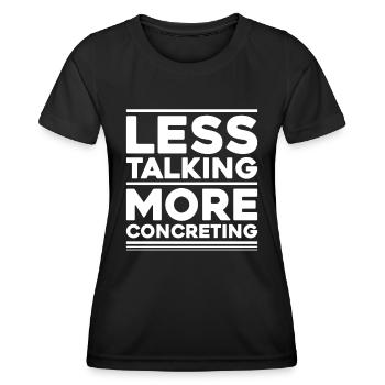 Concrete builder Reinforced concrete builder Concrete Worker - Women's Functional T-Shirt - black - Front - AI Model Female 172 light (172cm)