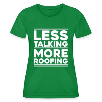 Dachdecker Dachdeckerei Dachdecken Roofer Roofing - Frauen Funktions-T-Shirt - Kelly Green - Vorne - AI Model Female 172 dark (172cm)