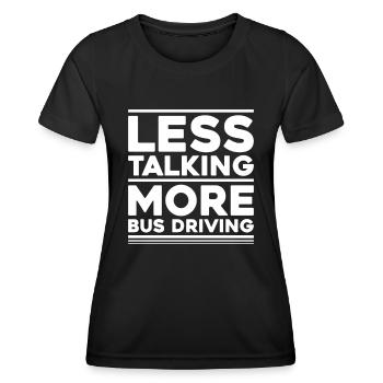 Busfahrer Bus Driver Busman Schulbusfahrer - Frauen Funktions-T-Shirt - Schwarz - Vorne - AI Model Female 172 light (172cm)