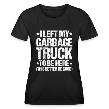 Specialist for recycling and waste management - Women's Functional T-Shirt - black - Front - AI Model Female 172 light (172cm)