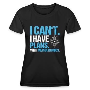 Mechatroniker Mechatronik Ingénieur mécatronique - T-shirt sport Femme - noir - Devant - AI Model Female 172 light (172cm)