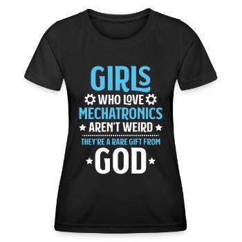 Mechatroniker Mechatronik Ingénieur mécatronique - T-shirt sport Femme - noir - Devant - AI Model Female 172 light (172cm)