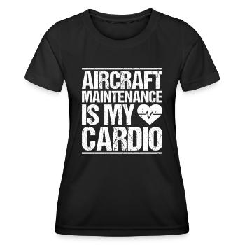 Fluggerätmechaniker Mécanicien d’aéronefs - T-shirt sport Femme - noir - Devant - AI Model Female 172 light (172cm)