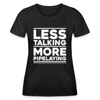 Pipeline Constructor Pipeline Construction Pipelayer - Women's Functional T-Shirt - black - Front - AI Model Female 172 light (172cm)