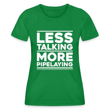Constructeur de pipelines Construction de pipelines Pipelayer - T-shirt sport Femme - vert - Devant - AI Model Female 172 dark (172cm)