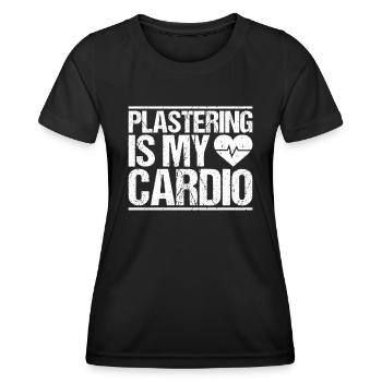 Stuckateur Plasterer Stukkateur Gipser Verputzer - Women's Functional T-Shirt - black - Front - AI Model Female 172 light (172cm)