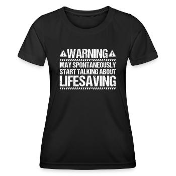 Lifeguard Water Rescue Lifesaver - Women's Functional T-Shirt - black - Front - AI Model Female 172 light (172cm)