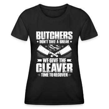 Boucherie boucherie boucherie boucherie boucherie - T-shirt sport Femme - noir - Devant - AI Model Female 172 light (172cm)