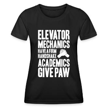 Elevator Fitter Elevator Mechanic Elevator Mechanic - Women's Functional T-Shirt - black - Front - AI Model Female 172 light (172cm)