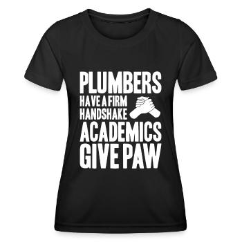 Plant mechanic plumber plumber sanitary heating - Women's Functional T-Shirt - black - Front - AI Model Female 172 light (172cm)
