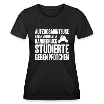 Elevator Fitter Elevator Mechanic Elevator Mechanic - Women's Functional T-Shirt - black - Front - AI Model Female 172 light (172cm)