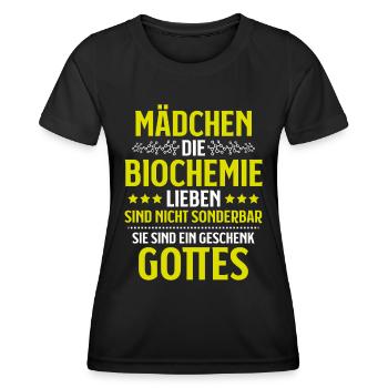 Biochemiker Biochemie Biochemistry Biochemist - Frauen Funktions-T-Shirt - Schwarz - Vorne - AI Model Female 172 light (172cm)