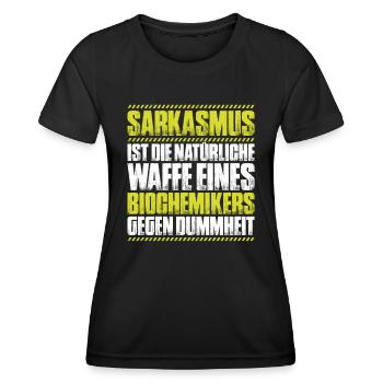 Biochemiker Biochemie Biochemistry Biochemist - Frauen Funktions-T-Shirt - Schwarz - Vorne - AI Model Female 172 light (172cm)