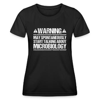Microbiology Microbiologist Biology Biologist - Women's Functional T-Shirt - black - Front - AI Model Female 172 light (172cm)