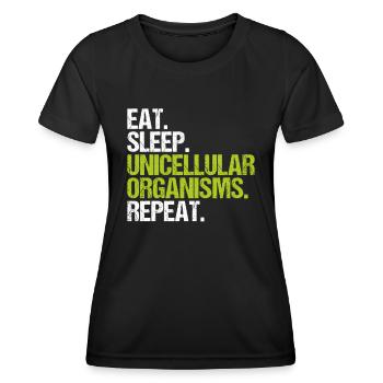 Microbiology Microbiologist Biology Biologist - Women's Functional T-Shirt - black - Front - AI Model Female 172 light (172cm)