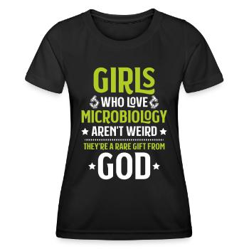 Microbiology Microbiologist Biology Biologist - Women's Functional T-Shirt - black - Front - AI Model Female 172 light (172cm)