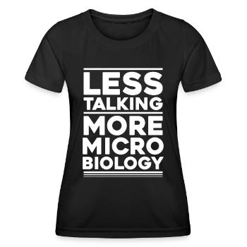 Microbiology Microbiologist Biology Biologist - Women's Functional T-Shirt - black - Front - AI Model Female 172 light (172cm)