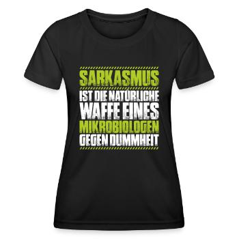 Mikrobiologie Mikrobiologe Biologie Biologe - Frauen Funktions-T-Shirt - Schwarz - Vorne - AI Model Female 172 light (172cm)