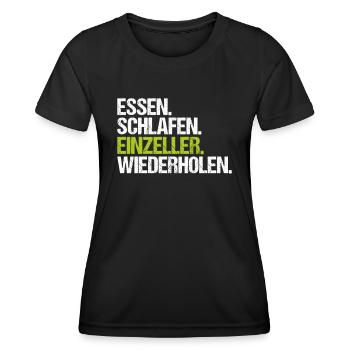 Mikrobiologie Mikrobiologe Biologie Biologe - Frauen Funktions-T-Shirt - Schwarz - Vorne - AI Model Female 172 light (172cm)