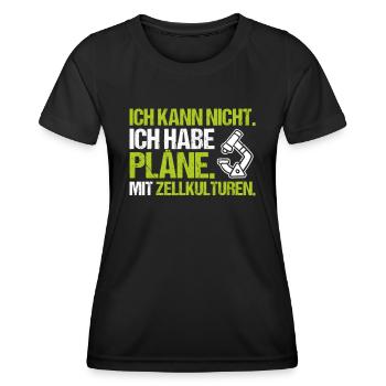 Mikrobiologie Mikrobiologe Biologie Biologe - Frauen Funktions-T-Shirt - Schwarz - Vorne - AI Model Female 172 light (172cm)