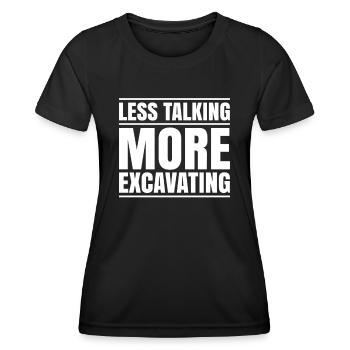 Excavator Driver Excavator Operator Heavy Equipment Operator - Women's Functional T-Shirt - black - Front - AI Model Female 172 light (172cm)