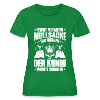 Fachkraft für Kreislauf- und Abfallwirtschaft - Frauen Funktions-T-Shirt - Kelly Green - Vorne - AI Model Female 172 dark (172cm)