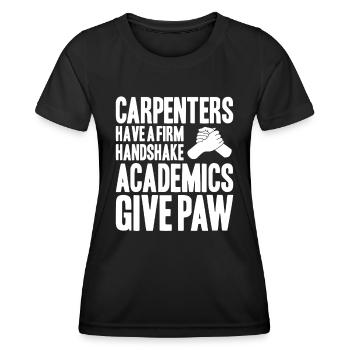 Zimmerer Zimmermann Zimmerei Carpenter Carpentry - Frauen Funktions-T-Shirt - Schwarz - Vorne - AI Model Female 172 light (172cm)