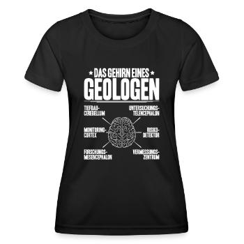 Geologie Geologe Geologist Geology Geologin - Frauen Funktions-T-Shirt - Schwarz - Vorne - AI Model Female 172 light (172cm)