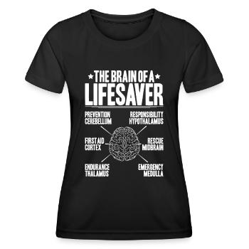 Lifeguard Water Rescue Lifesaver - Women's Functional T-Shirt - black - Front - AI Model Female 172 light (172cm)