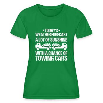 Tow Truck Service Tow Truck Driver - Women's Functional T-Shirt - kelly green - Front - AI Model Female 172 dark (172cm)