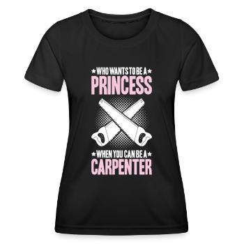 Zimmerer Zimmermann Zimmerei Carpenter Carpentry - Women's Functional T-Shirt - black - Front - AI Model Female 172 light (172cm)