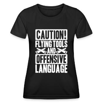 Zimmerer Zimmermann Zimmerei Carpenter Carpentry - Women's Functional T-Shirt - black - Front - AI Model Female 172 light (172cm)