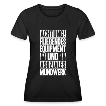 Veranstaltungstechniker Event Technician - Frauen Funktions-T-Shirt - Schwarz - Vorne - AI Model Female 172 light (172cm)