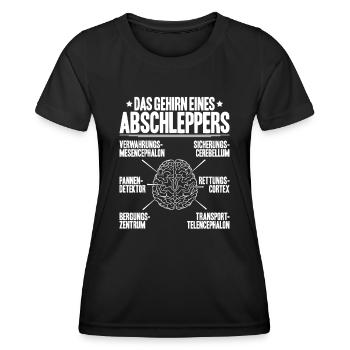 Abschlepper Abschleppdienst Tow Truck Driver - Frauen Funktions-T-Shirt - Schwarz - Vorne - AI Model Female 172 light (172cm)