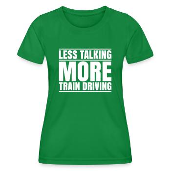 Triebfahrzeugführer Lokführer Train Driver - Frauen Funktions-T-Shirt - Kelly Green - Vorne - AI Model Female 172 dark (172cm)