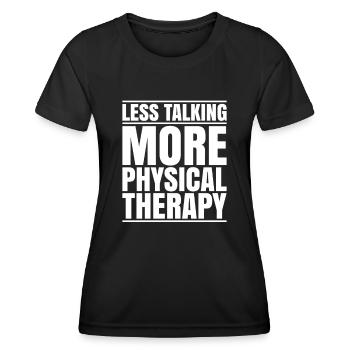Physiotherapie Physiotherapeut Physical Therapist - Frauen Funktions-T-Shirt - Schwarz - Vorne - AI Model Female 172 light (172cm)