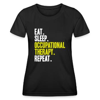 Ergotherapeut Ergotherapie Occupational Therapist - Frauen Funktions-T-Shirt - Schwarz - Vorne - AI Model Female 172 light (172cm)