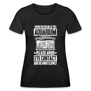 Aquaristics Aquarist Aquarium Fish Aquarist - Women's Functional T-Shirt - black - Front - AI Model Female 172 light (172cm)