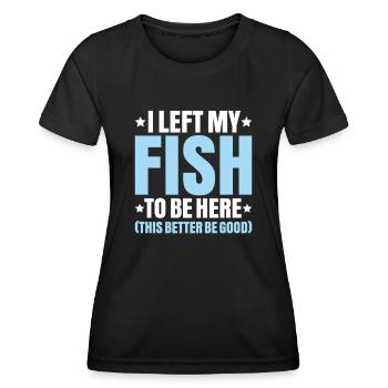 Aquaristics Aquarist Aquarium Fish Aquarist - Women's Functional T-Shirt - black - Front - AI Model Female 172 light (172cm)