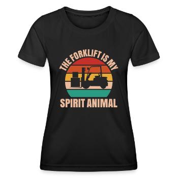 Forklift Driver Forklift Operator - Women's Functional T-Shirt - black - Front - AI Model Female 172 light (172cm)