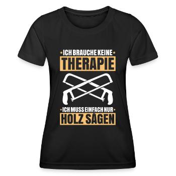 Zimmerer Zimmermann Zimmerei Carpenter Carpentry - Frauen Funktions-T-Shirt - Schwarz - Vorne - AI Model Female 172 light (172cm)