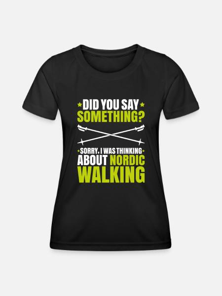 Nordic Walking Nordic Walker Nordic Walken - Women's Functional T-Shirt - black