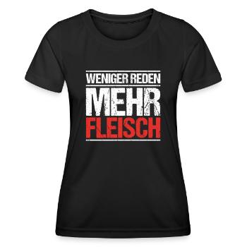 Carnivore Diät Carnivore Ernährung Carnivore Diet - Frauen Funktions-T-Shirt - Schwarz - Vorne - AI Model Female 172 light (172cm)