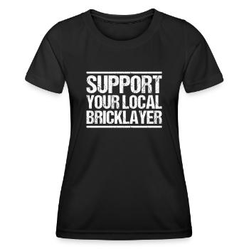 Maître Maçonnerie Maçonnerie Maçon Maçon - T-shirt sport Femme - noir - Devant - AI Model Female 172 light (172cm)