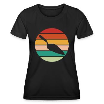 Maurer Maurermeister Mauerwerk Bricklayer Mason - Frauen Funktions-T-Shirt - Schwarz - Vorne - AI Model Female 172 light (172cm)
