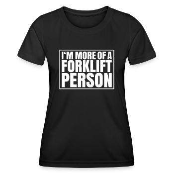 Forklift Driver Forklift Operator - Women's Functional T-Shirt - black - Front - AI Model Female 172 light (172cm)