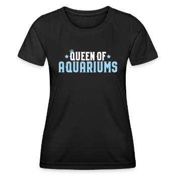 Aquaristics Aquarist Aquarium Fish Aquarist - Women's Functional T-Shirt - black - Front - AI Model Female 172 light (172cm)
